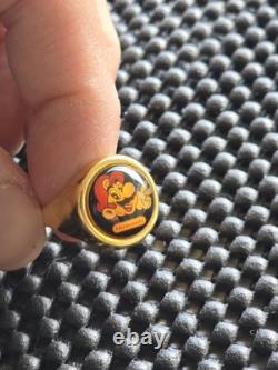 Nintendo Employee Super Mario World Peace Sign Golden Ring Rare Vintage SNES GB