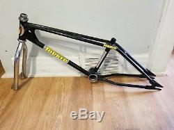 Old School Bmx 1981 20 Black Torker Frame Chrome Fork Og Super Rare Vintage