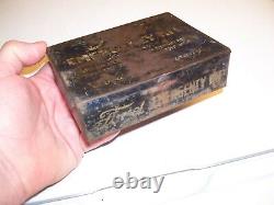 Old rare Original Ford motor co. Emergency kit tin box can tool auto vintage oem