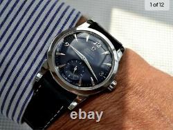 Omega Early Seamaster Automatic 342 Rare Super Blue Dial 1952 Vintage Men's
