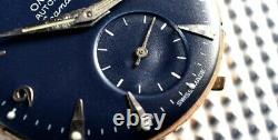 Omega Early Seamaster Automatic 342 Rare Super Blue Dial 1952 Vintage Men's