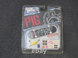 Pig Wood Tech Deck skateboard 96mm fingerboard NOS Sealed super rare vintage 151