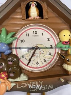 Pokemon Lovely Cabin Melody Wall Cuckoo Clock Super Rare Vintage from JPN