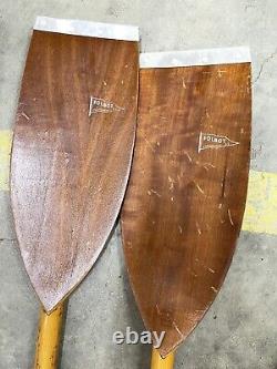 RARE 1970s VINTAGE WOODEN FOLBOT SUPER TSF SAILING KAYAK with 3 Double Paddles