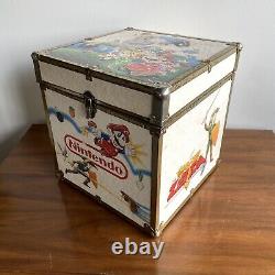 RARE 80s Vintage Nintendo Super Mario Zelda Wood Box Toy Chest Storage Case Wood