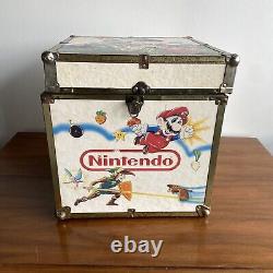 RARE 80s Vintage Nintendo Super Mario Zelda Wood Box Toy Chest Storage Case Wood