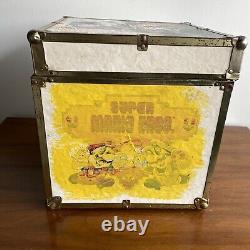 RARE 80s Vintage Nintendo Super Mario Zelda Wood Box Toy Chest Storage Case Wood