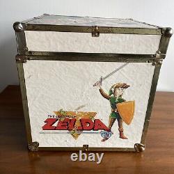 RARE 80s Vintage Nintendo Super Mario Zelda Wood Box Toy Chest Storage Case Wood