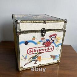 RARE 80s Vintage Nintendo Super Mario Zelda Wood Box Toy Chest Storage Case Wood