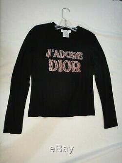 RARE Christian Dior Vintage Boutique Paris top size 44 long J'ADORE DIOR