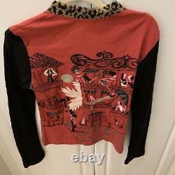 RARE Lorelai Gilmore Gilmore Girls Vintage Y2K Custo Barcelona Top Sweater Sz M