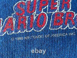 RARE Nintendo Super Mario Bros 1989 Ice Capades Vintage Sweatshirt, Sz Medium