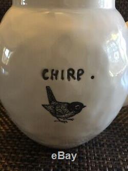 RARE Rae dunn Vintage Magenta Exclusive Teapot CHIRP Pottery Super HARD TO FIND