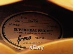 RARE VINTAGE 1980's GRECO SUPER REAL ES-335 HOLLOW BODY SA-700 FUJIGEN JAPAN MIJ