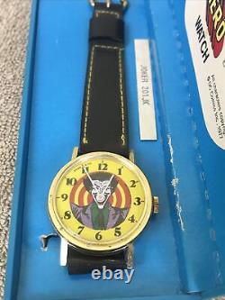 RARE VINTAGE Dabs Super Hero Wristwatch The Joker Working HTF With Box