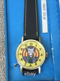 RARE VINTAGE Dabs Super Hero Wristwatch The Joker Working HTF With Box