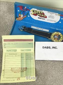 RARE VINTAGE Dabs Super Hero Wristwatch The Joker Working HTF With Box