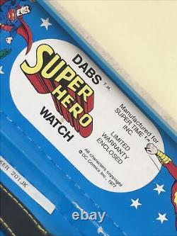 RARE VINTAGE Dabs Super Hero Wristwatch The Joker Working HTF With Box