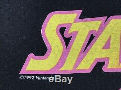 RARE VTG 1992 Star Fox Super Weekend Competition Prize Shirt Nintendo 90s Rap T