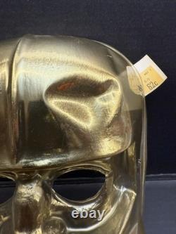 RARE Vintage 1977 Super Joe DARKON Halloween Mask Collegeville Ben Cooper Style