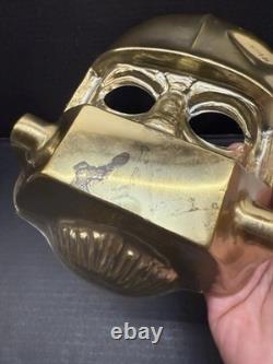 RARE Vintage 1977 Super Joe DARKON Halloween Mask Collegeville Ben Cooper Style