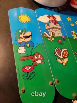 RARE Vintage 1988 Nintendo Super Mario Bros 4 Blade Ceiling Fan Light
