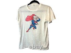 RARE Vintage 60s 70s Richard Nixon Super Hero Cape Single Stitch T-Shirt DERBY