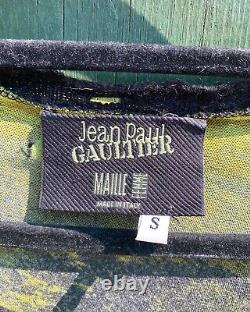 RARE Vintage 90's Jean Paul Gaultier Maille Mesh Top Green