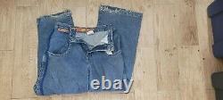 RARE Vintage 90s JNCO JEANS Super Baggy Rave Skateboard Denim Jeans size 32