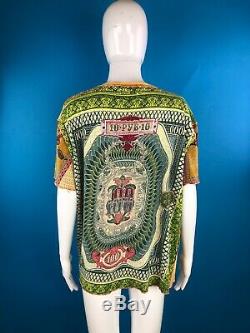 RARE Vintage 90s Jean Paul Gaultier Currency Print T-shirt (XL)