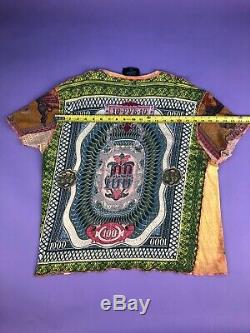 RARE Vintage 90s Jean Paul Gaultier Currency Print T-shirt (XL)