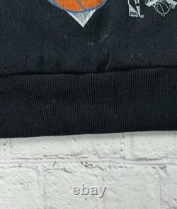 RARE Vintage 90s NBA New York Knicks Dunk Man Super Hero Sweatshirt Changes 1993