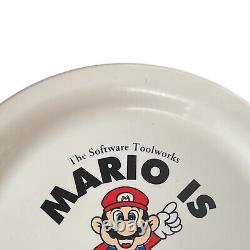 RARE Vintage 90s Nintendo Mario Is Missing! Promo Frisbee 1993 Super Nintendo
