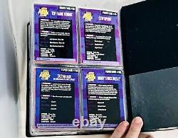 RARE Vintage NINTENDO Super Power Club Challenge Trading Cards 18 Sleeve Binder