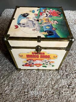 RARE Vintage Nintendo Super Mario Zelda Box Toy Chest Storage Retro Video Games