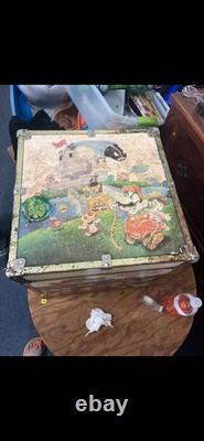 RARE Vintage Nintendo Super Mario Zelda Box Toy Chest Storage Retro Video Games