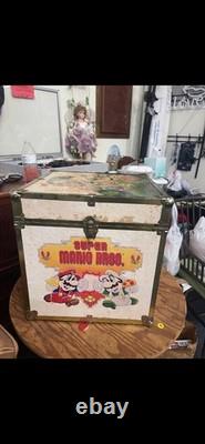 RARE Vintage Nintendo Super Mario Zelda Box Toy Chest Storage Retro Video Games