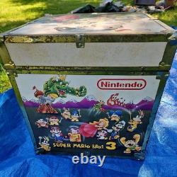RARE Vintage Nintendo Super Mario Zelda Toy Chest Video Games Trunk NES Storage
