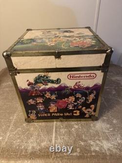 RARE Vintage Nintendo Super Mario Zelda Toy Chest Video Games Trunk NES Storage