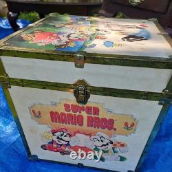RARE Vintage Nintendo Super Mario Zelda Toy Chest Video Games Trunk NES Storage