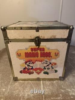 RARE Vintage Nintendo Super Mario Zelda Toy Chest Video Games Trunk NES Storage