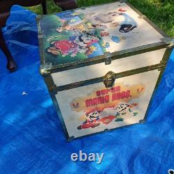 RARE Vintage Nintendo Super Mario Zelda Toy Chest Video Games Trunk NES Storage
