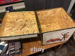 RARE Vintage Nintendo Super Mario Zelda Wood Box Toy Chest Storage 4 video games