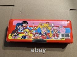 RARE! Vintage Sailor Moon Super S 90s Pencil Box Pen Case Limited