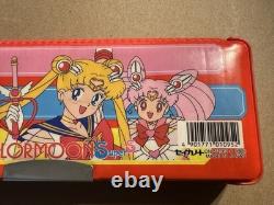 RARE! Vintage Sailor Moon Super S 90s Pencil Box Pen Case Limited