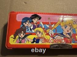 RARE! Vintage Sailor Moon Super S 90s Pencil Box Pen Case Limited