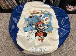 RARE Vintage Super Mario Bros Bean Bag Chair 1989 NINTENDO BLUE