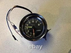 RARE Vintage VDO 8000 RPM Gasser Super Stock Tachometer Column Mount 427 454 SS