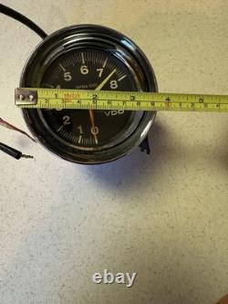 RARE Vintage VDO 8000 RPM Gasser Super Stock Tachometer Column Mount 427 454 SS