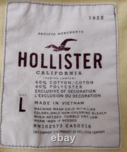 RARE Vintage Y2K Hollister Top L Bells Swan Empire Henley Babydoll Butter Yellow
